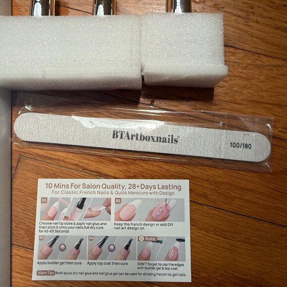 BTArtboxnails XCOATTIPS French Nails Set, Brand New in Box, (box minor damaged) - Picture 3 of 9